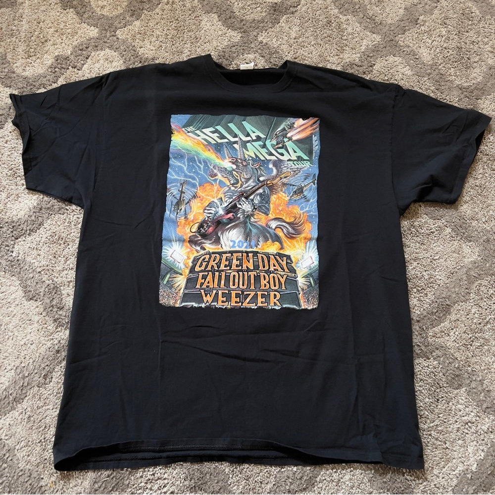 The Hella Mega Tour 2021 Tee - Green Day/Fall Out Boy/Weezer | 2XL